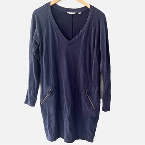 Athleta Navy Blue Oversized Sweatshirt Enchanted Dress Size Medium